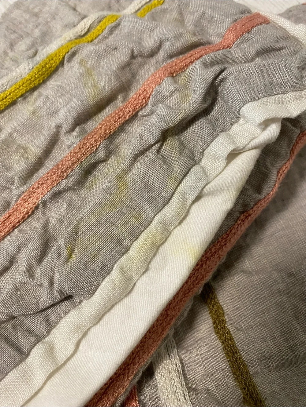 RARE Anthropologie Isleta King Size Duvet Cover, Pillow Sham, Bed Skirt Set